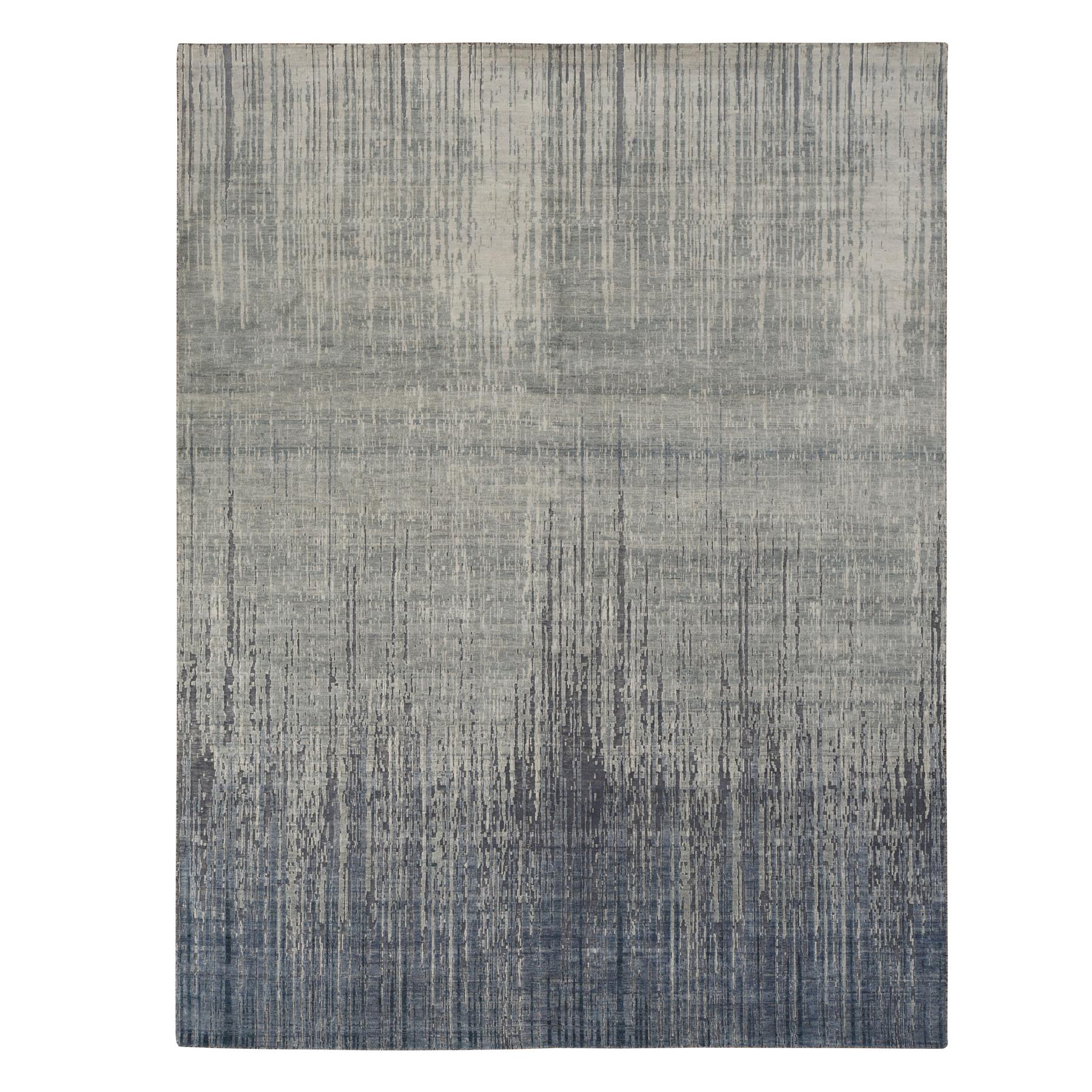 Modern & Contemporary Silk Hand-Knotted Area Rug 8'0
